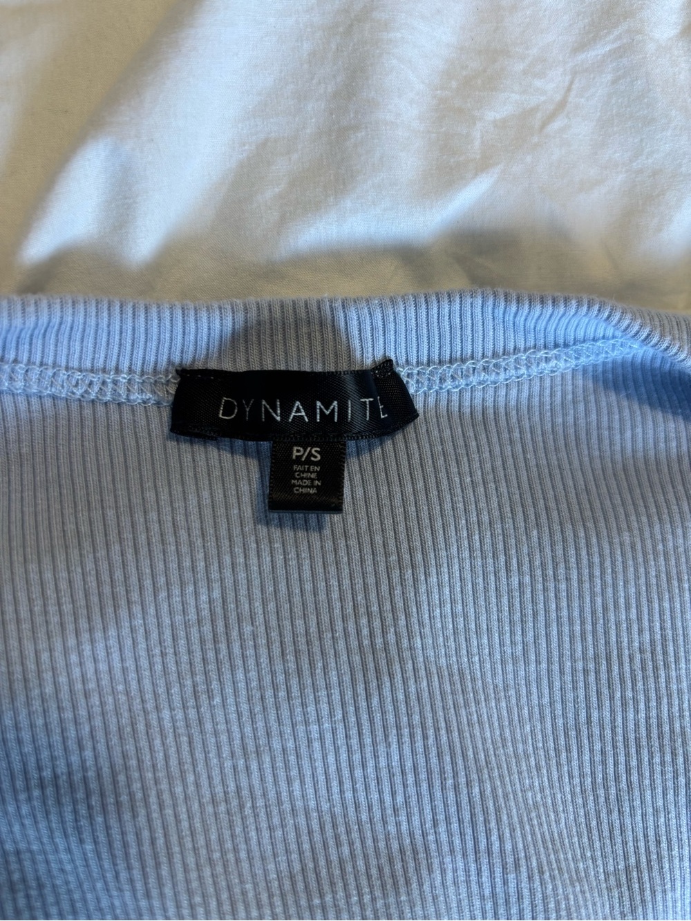 Dynamite Ribbed Short Sleeve Tee - Picture 3 of 3